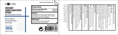 Active Ingredient(s) (Mp. Code Instant Hand Sanitizer Spray 50ml)